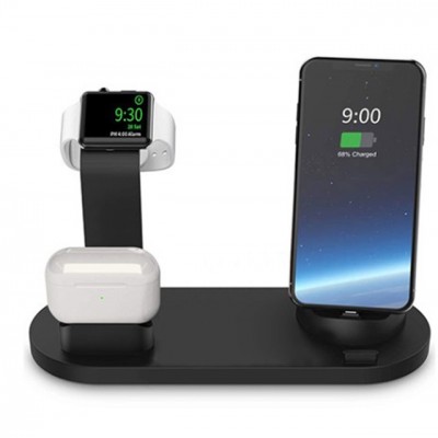 10W Qi Wireless Charger Stand For iPhone 11 Pro XS Max XR 5 in 1 Fast Charging Dock Station For Apple Watch 2 3 4 5 AirPods Pro