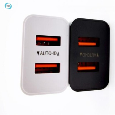 Factory outlet Cheap AUTO ID Quick Charging Head Charger 2.4a Dual Port EU/US Wall Fast Charger For iPhone 11 Pro Max Samsung