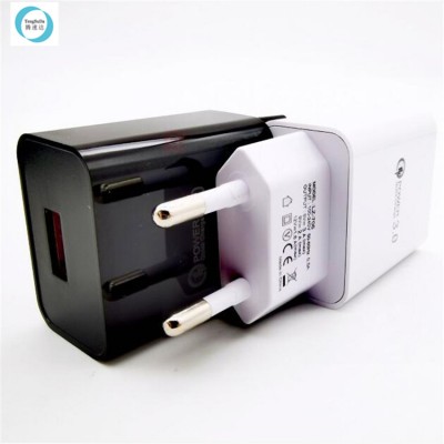 3A Quick Charge 3.0 USB Charger EU Wall Mobile Phone Charger Adapter for iPhone 11 7 8 QC3.0 Fast Charging for Samsung Free Ship