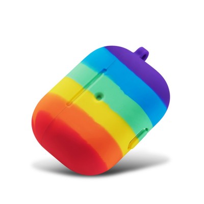 Rainbow colors Silicone Luxury For Airpods 3 Earphone Case Cute Cover For Airpods Pro Shell Sleeve Coque Headset Accessories